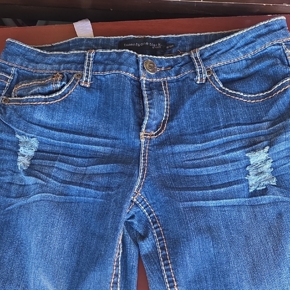 Rue21 Distressed Blue Boot Cut Jeans - Picture 12 of 16